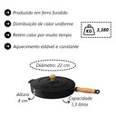 Ver mais imagens de Jogo Panelas Lista de Casamento Ferro Fundido 7PCS Libaneza