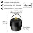 Ver imagem 7 de Jogo Panelas Lista de Casamento Ferro Fundido 7PCS Libaneza