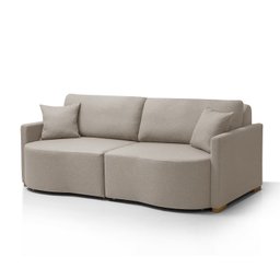 Sofá Cama Retrátil 2 Lugares 184 Cm Moscow Redenobre:bege - 2