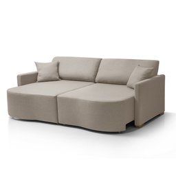 Sofá Cama Retrátil 2 Lugares 184 Cm Moscow Redenobre:bege - 10