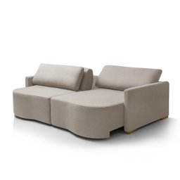 Sofá Cama Retrátil 2 Lugares 184 Cm Moscow Redenobre:bege - 7