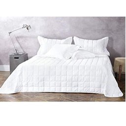 Kit Colcha Queen 300 Fios Damask Stripes 3 Peças Buddemeyer Branco - 1