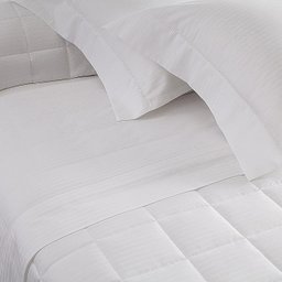 Kit Colcha Queen 300 Fios Damask Stripes 3 Peças Buddemeyer Branco - 2