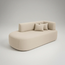 Ver imagem 3 de Sofá Orgânico Versátil Abby 210 Cm - Zahav Estofados:bouclê/bege