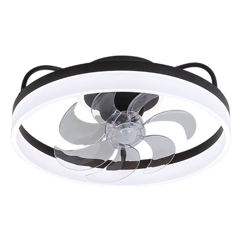 Plafon Ventilador Orbital Air Black Ivory 40w Multicor Bivolt