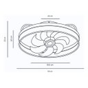 Ver imagem 2 de Plafon Ventilador Orbital Air Black Ivory 40w Multicor Bivolt