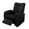 Poltrona para Maquiagem Reclinável Corino Preto Ostra Shop Jm - 4