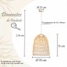 2 Pendente Fibra Natural Rattan Rustico Palha Bali Nat72 - 7