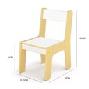 Ver imagem 6 de Banquinho Infantil Encosto MDF Ate 35kg Cadeirinha Escolar Festa Infntil Quarto Menino Crianca Branc