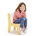 Ver mais imagens de Banquinho Infantil Encosto MDF Ate 35kg Cadeirinha Escolar Festa Infntil Quarto Menino Crianca Branc