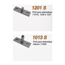 Ver imagem 2 de Kit pivô superior + pivô inferior para porta pivotante de vidro temperado blindex - Preto