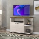 Ver imagem 1 de Rack Pequeno para Sala Off White Canela Lisboa Lukaliam