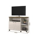 Ver imagem 4 de Rack Pequeno para Sala Off White Canela Lisboa Lukaliam