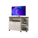 Ver imagem 2 de Rack Pequeno para Sala Off White Canela Lisboa Lukaliam