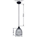 Ver imagem 2 de Pendente Aramado Balloon Preto Sala Quarto Cozinha Banheiro