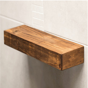 Prateleira com Suporte Invisível Madeira Maciça 70x15 - Jacarandá