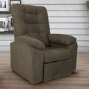 Ver imagem 2 de Poltrona do Papai Space 88cm Reclinável Manual Suede Capuccino - Sallar Home
