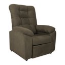 Ver imagem 4 de Poltrona do Papai Space 88cm Reclinável Manual Suede Capuccino - Sallar Home