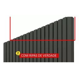Painel Home Nobre Ripado Para TV Até 85" LED 230cm Gelius Móveis Grafite/Off White - 2