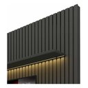 Ver imagem 3 de Painel Home Nobre Ripado Para TV Até 85" LED 230cm Gelius Móveis Grafite/Off White