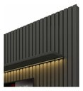 Ver imagem 3 de Painel Home Nobre Ripado Para TV Até 85" LED 230cm Gelius Móveis Grafite/Off White
