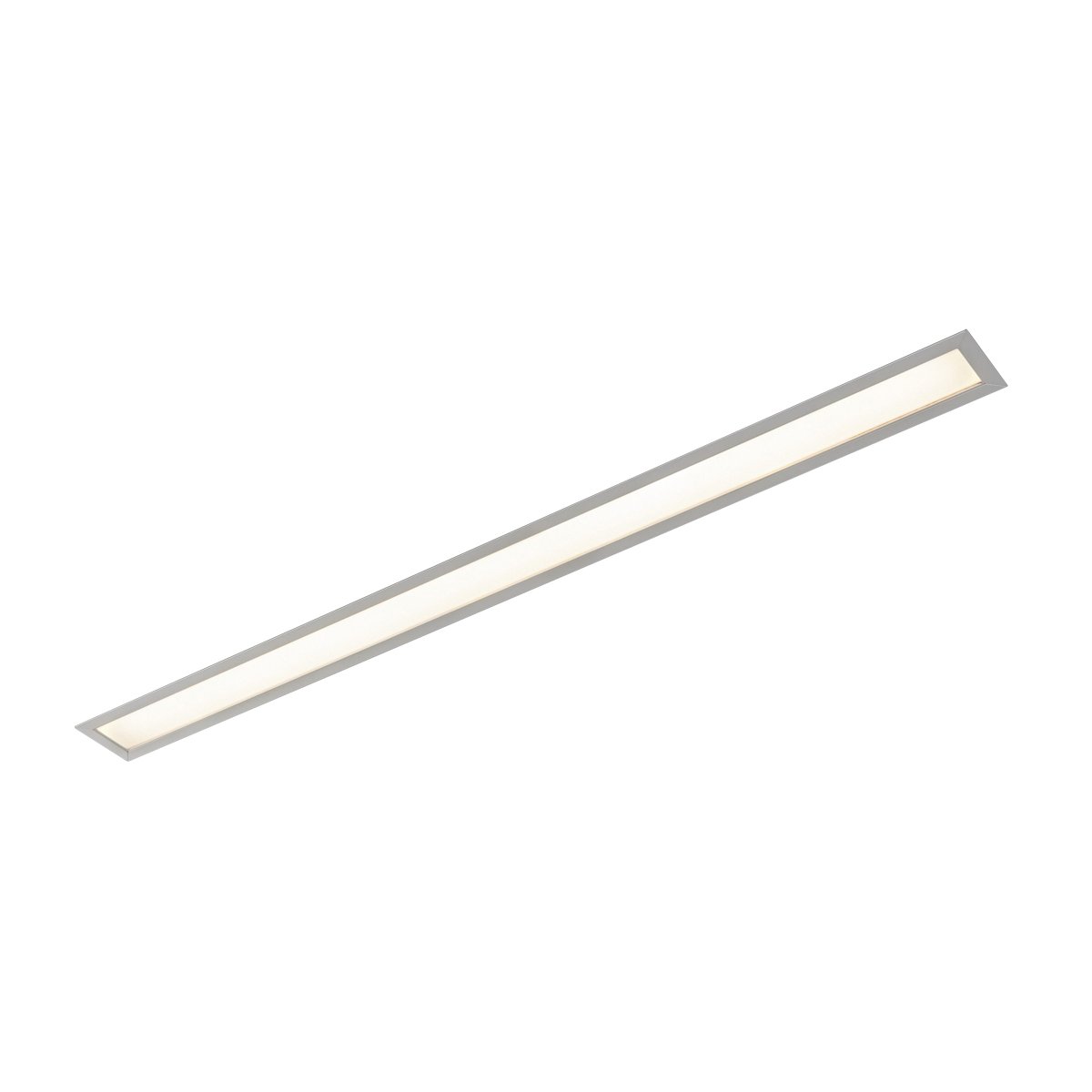 Plafon Luminária de Ruler Retangular 2 Tubular T8 de 120cm Branco 130x10x11cm Usina