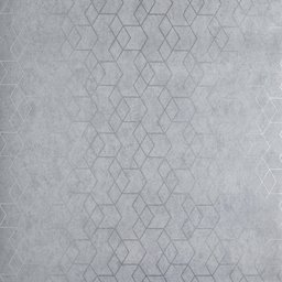 PAPEL DE PAREDE IMPORTADO GEOMETRICO CINZA COM PRATA SANBLAS - 3