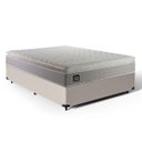 Ver imagem 1 de Cama Box Casal com Colchão de Espuma D45 Strong One Face Bege até 150kg + 2 Trav