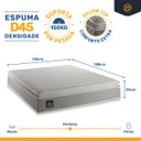 Ver imagem 4 de Cama Box Casal com Colchão de Espuma D45 Strong One Face Bege até 150kg + 2 Trav