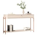 Ver imagem 1 de Aparador de Sala Aparador para Sala Buffet 1 Gaveta - Off White Bronze
