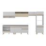 Armário de Cozinha Modulada Completa 357cm com Balcão para Cooktop Veneza Multimóveis MP2274  - 6