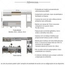 Ver imagem 3 de Armário de Cozinha Modulada Completa 357cm com Balcão para Cooktop Veneza Multimóveis MP2274