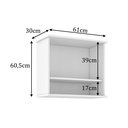 Ver imagem 6 de Conjunto Mavi para Organização 2 Peças – Balcão Multiuso com 2 Portas + 1 Armário Aéreo com 2 Portas