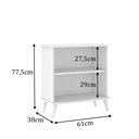Ver imagem 4 de Conjunto Mavi para Organização 2 Peças – Balcão Multiuso com 2 Portas + 1 Armário Aéreo com 2 Portas