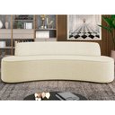 Ver imagem 2 de Sofá 3 Lugares Sala de Estar Cancún D02 Linho Bege 210 cm D-463 - Lyam Decor
