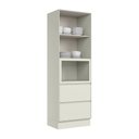 Ver imagem 3 de Torre Quente Fineze 2 Portas 2 Gavetas 100% MDF Areia Hp - Henn