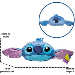 Almofada Grande Veludo 3d Stitch Disney 82cm - 2