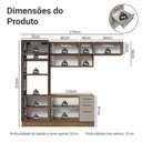 Ver imagem 3 de Armário de Cozinha Completa 270 cm Rustic/Crema Agata Madesa 12