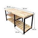 Ver imagem 6 de Sapateira Banco Sarrafeada Style Industrial Natural e Preto