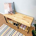 Ver imagem 5 de Sapateira Banco Sarrafeada Style Industrial Natural e Preto