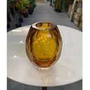 Ver imagem 5 de Vaso de Murano Âmbar Peça de Murano para Decoração 20cm, Peça Decorativa.
