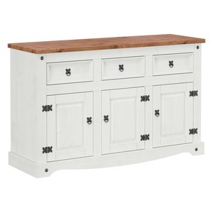 Balcão 03 Portas e 03 Gavetas Madeira Maciça Branco