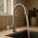 Ver imagem 4 de Torneira Premium em Aço Escovado para Banheiros, Lavabos e Cozinha Big Obra