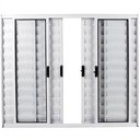 Ver imagem 1 de Janela Veneziana 6 Folhas Alumínio Branco 1.20 x 1.50 Modular