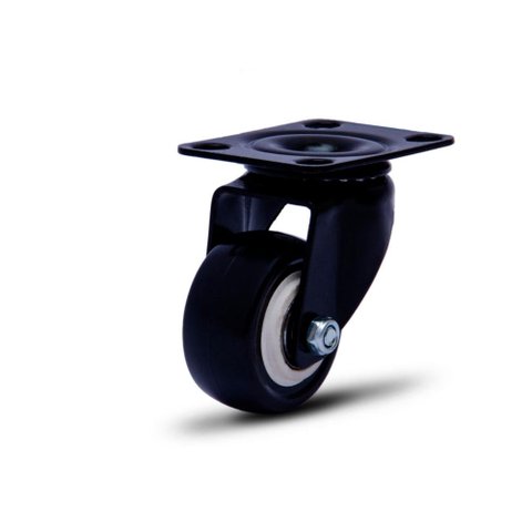 Rodizio Giratório Preto 1.5/8'' Polegadas sem Freio Linha Black Capacidade até 30kg - Colson