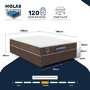 Ver imagem 3 de Cama Box com Colchão Gazin de Molas Ensacadas One Face Air Light Queen 158cm