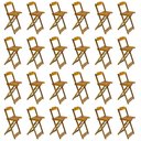 Ver imagem 4 de Kit 6 Jogos De Mesa Bistrô De Madeira Com 4 Cadeiras Dobravel Mel - Amarelo