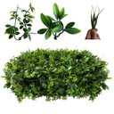Ver imagem 5 de 23 Placas Decorativas para Muro Verde Artificial com Folhas Ornamentais Permanentes e Acabamento Pre