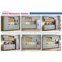 Ver imagem 2 de Cozinha Completa Marquesa 2 Portas 3 Gavetas MDF Nature e Verde Nesher