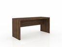 Ver imagem 2 de Escritório com Mesa para Computador Simples Gavetas e Armário C/ Prateleiras 2 Portas Nogal - Fdecor